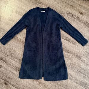 Mersea Chalet Ribbed Duster in Oxford Blue